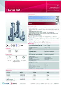 Thumbnail of document Data Sheet - Goetze 451 Series Safety Valves